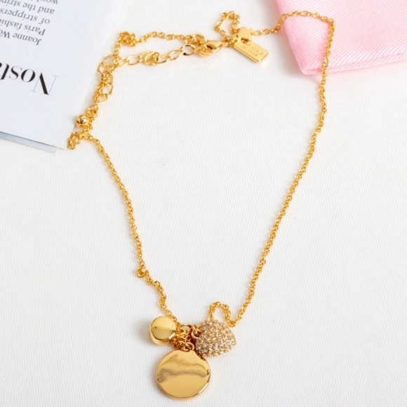 KATE SPADE • Gold Crazy In Love Pendant Necklace - Picture 4 of 6